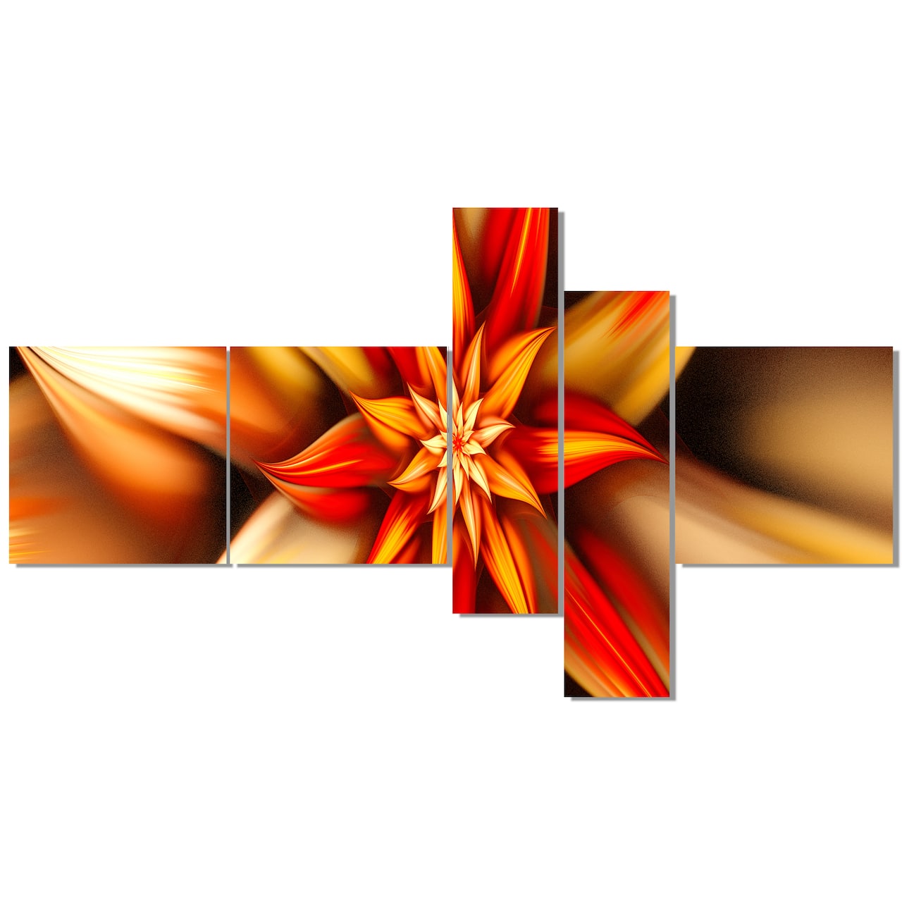 Designart - Beautiful Brown Flower Petals - Floral Canvas Art Print